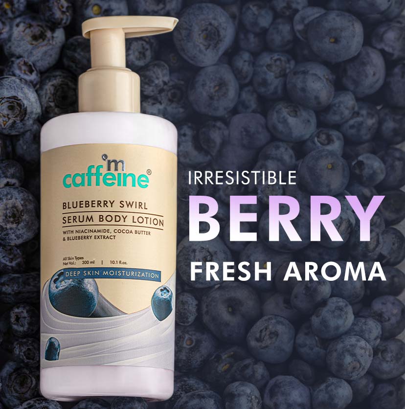 Mcaffeine Blueberry Swirl Serum In Body Lotion With Niacinamide - Image 2 - Buy from Indicrest