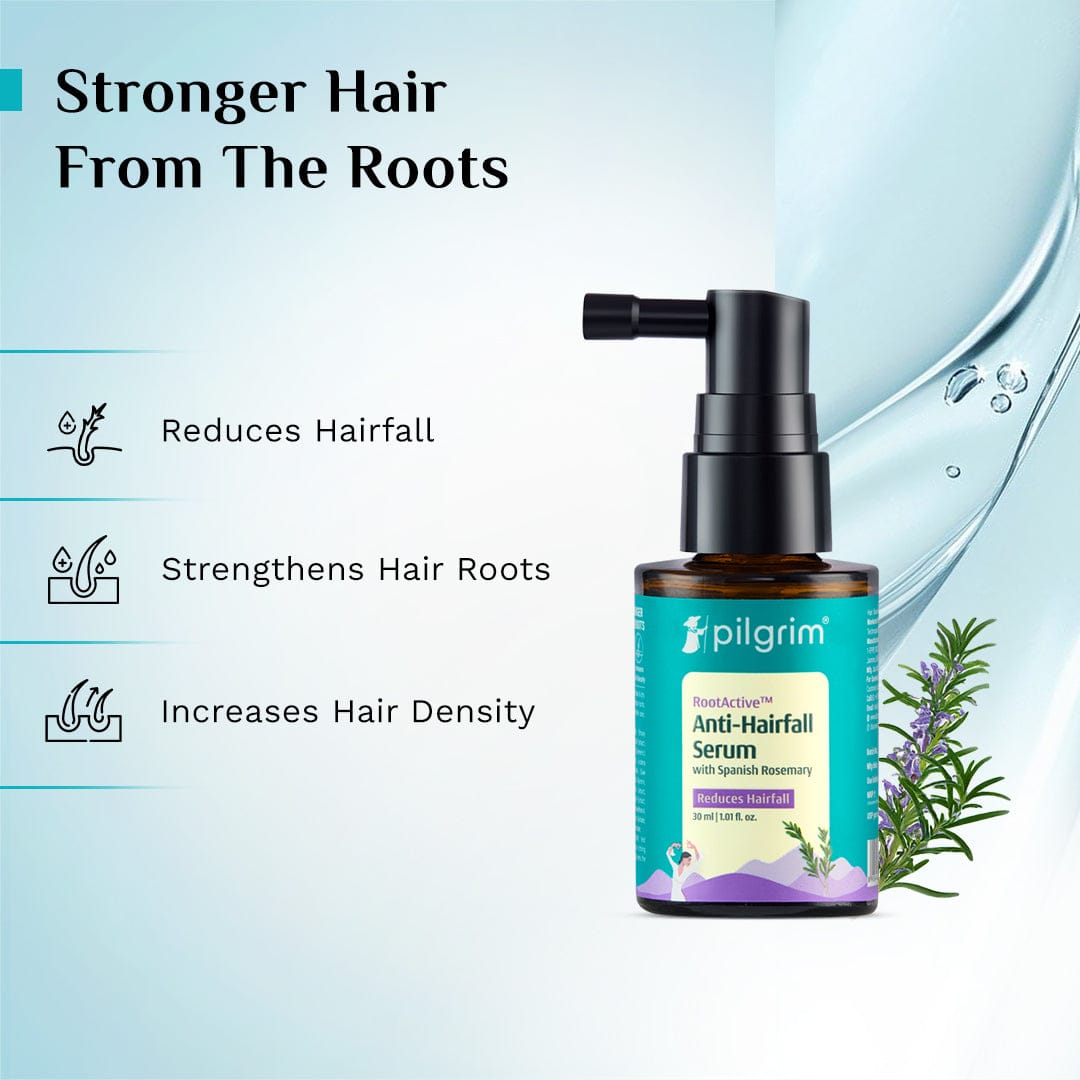 Pilgrim RootActive‚Ñ¢ Anti-Hairfall Serum With Spanish Rosemary, 30ml - Image 2 - Buy from Indicrest