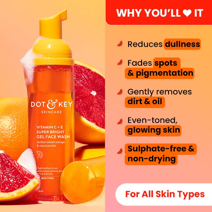 Dot & Key Vitamin C Foaming Face Wash, 80ml
