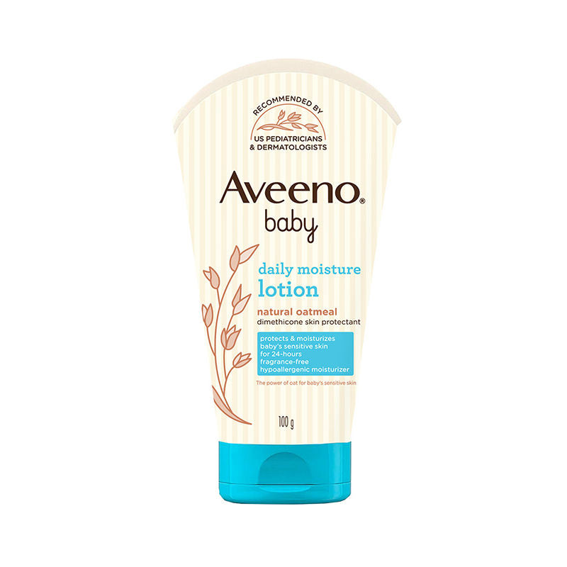 Aveeno Baby Daily Moisture LotionOatmeal Face & Body Moisturizer for Dry, Itchy & Sensitive Skin, 100g