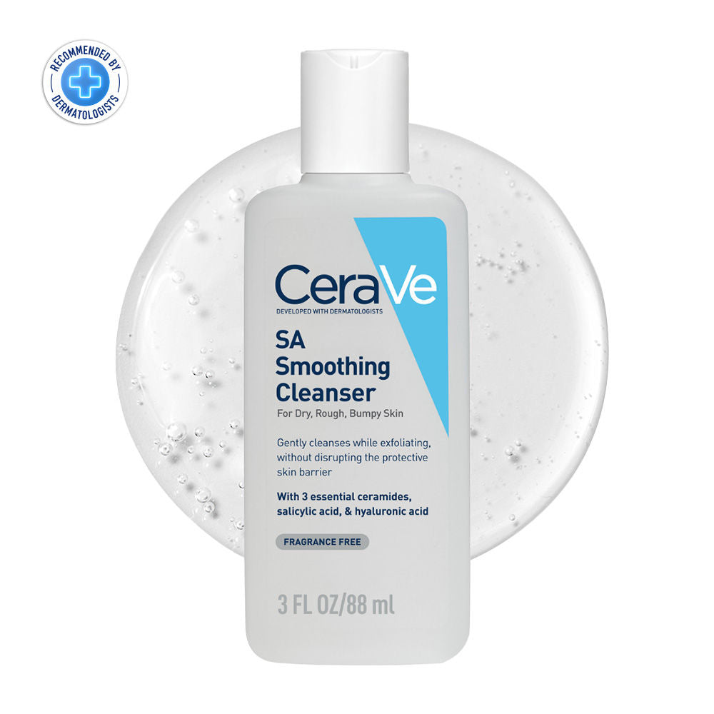 CeraVe SA Smoothing Cleanser For Dry, Rough & Bumpy Skin, Face Wash With Salicylic Acid & Ceramides, 88ml Buy at Indicrest Image 11
