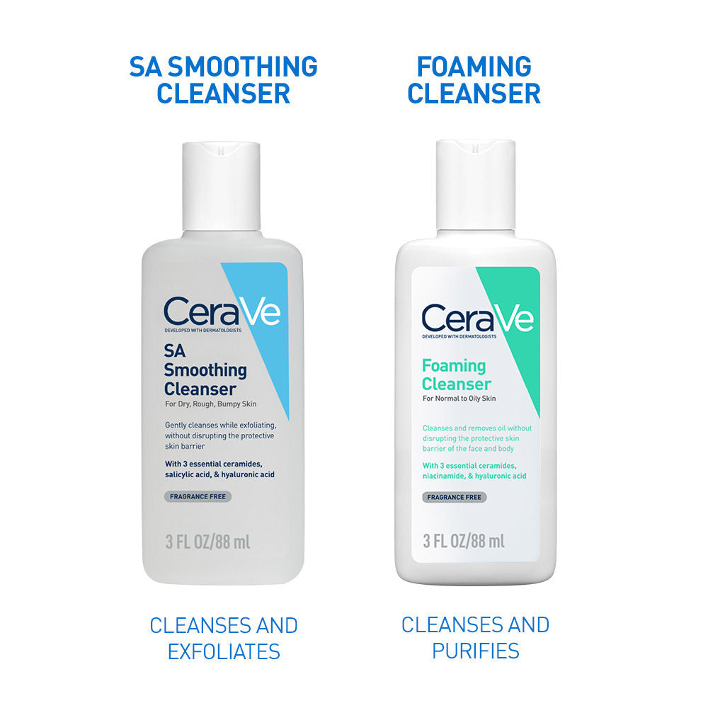 CeraVe SA Smoothing Cleanser For Dry, Rough & Bumpy Skin, Face Wash With Salicylic Acid & Ceramides, 88ml Buy at Indicrest Image 7