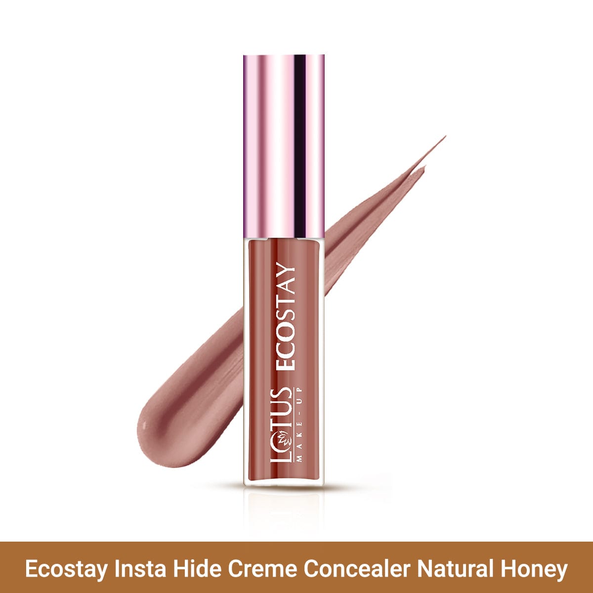 Lotus Herbals Ecostay Insta Hide Creme Concealer, Concealer Natural Honey, 7g