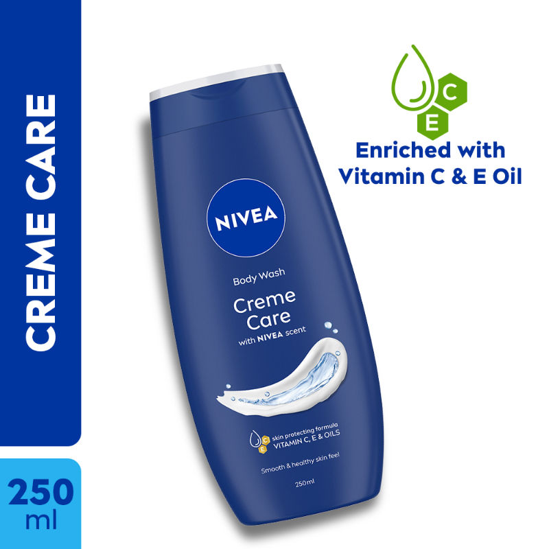 Nivea WOMEN Body Wash- Creme Care Body Wash for naturally clean & healthy skin, 250ml
