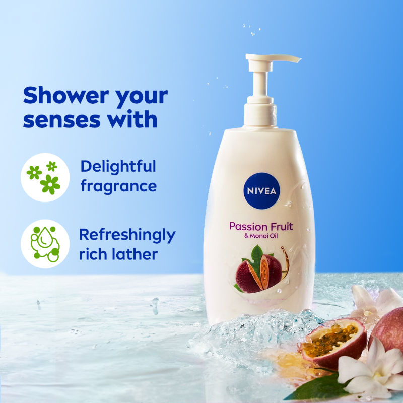 Nivea Passion Fruit & Monoi Oil Body Wash, 100g Buy at Indicrest Image 6