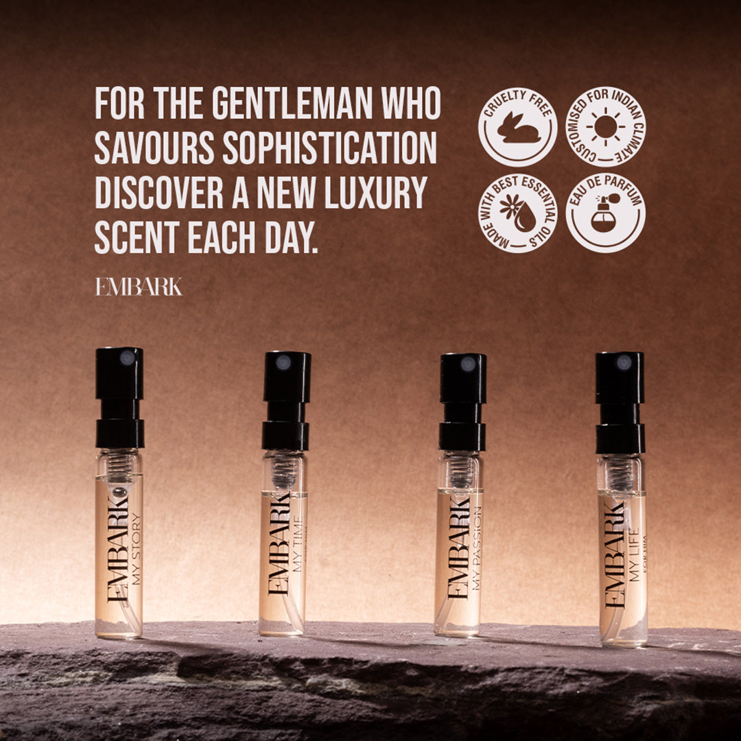 Embark Perfumes Discovery Set For Him - Eau De Parfum (EDP) DISCOVERY SET FOR MEN - 4 X 2 ml