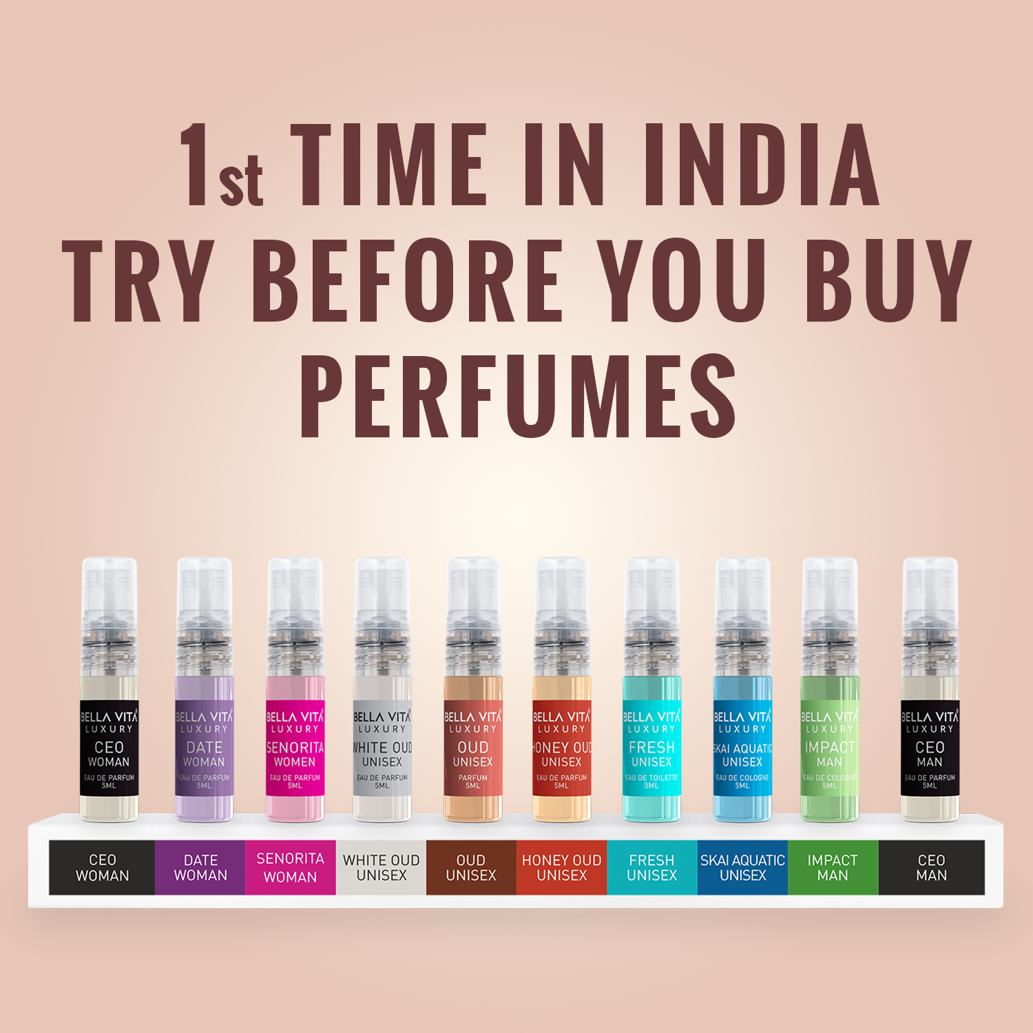 Luxury Perfume Trial Pack - 10 x 5ml - Image 2 - Indicrest