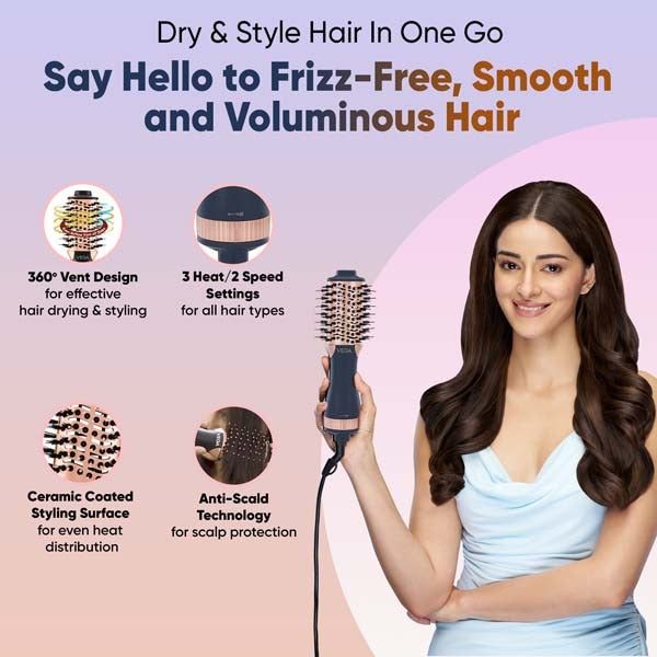 Vega LitStyle L4 Volumizer Hair Dryer Brush - VHSD-04