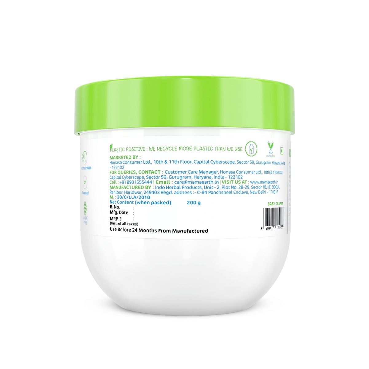 Mamaearth Rich Moisturizing Cream With Almond Oil & Shea Butter For Dry Skin, 200g - Image 9 - Buy from Indicrest