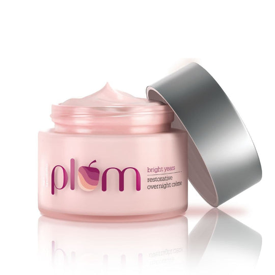 Plum Bright Years Restorative Overnight Crème | Deeply Moisturizes | Fights Aging | Brightens Skin, 50ml Buy at Indicrest