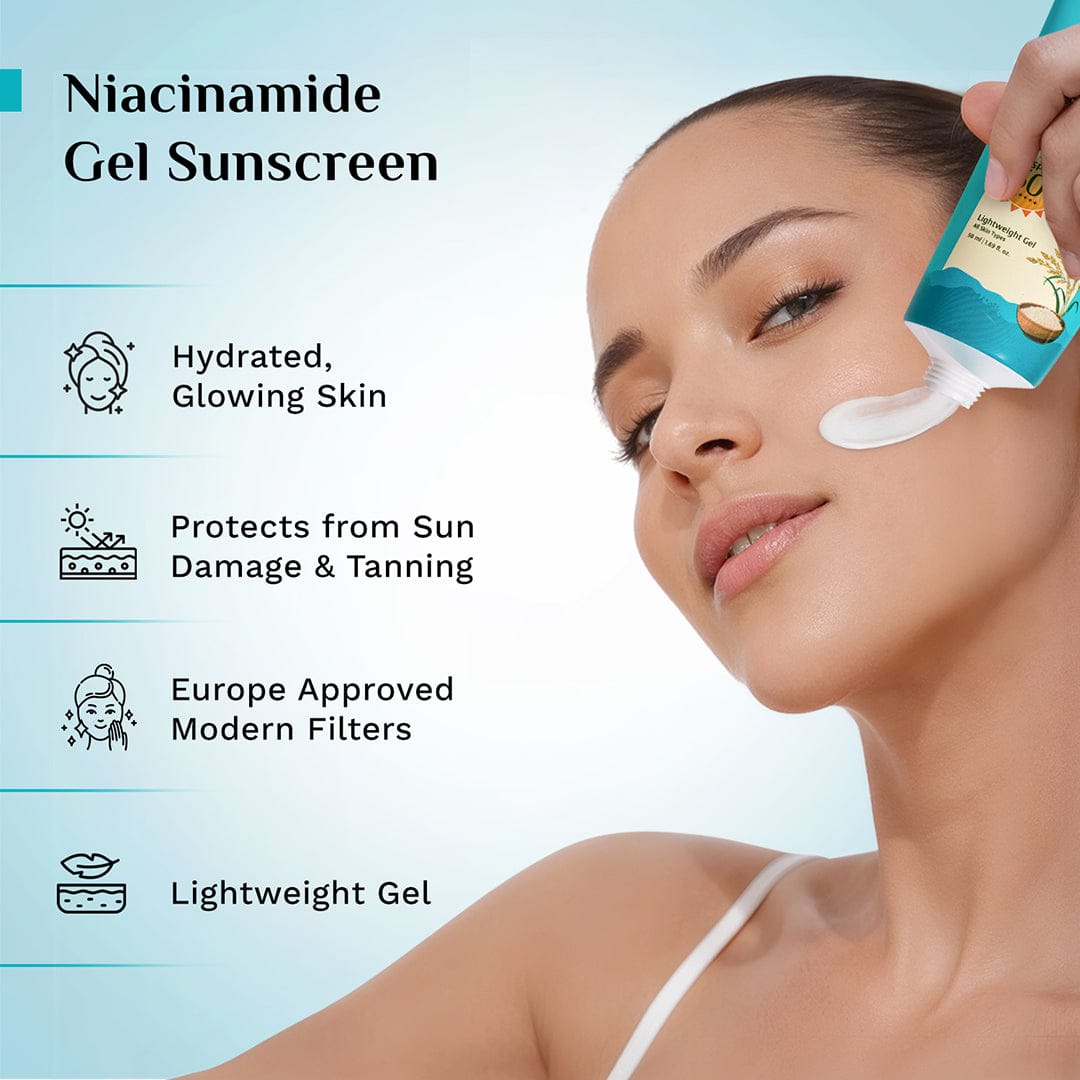Pilgrim 5% Niacinamide Hydra Glow Gel Sunscreen SPF 50+ PA++++, 50ml - Image 3 - Buy from Indicrest