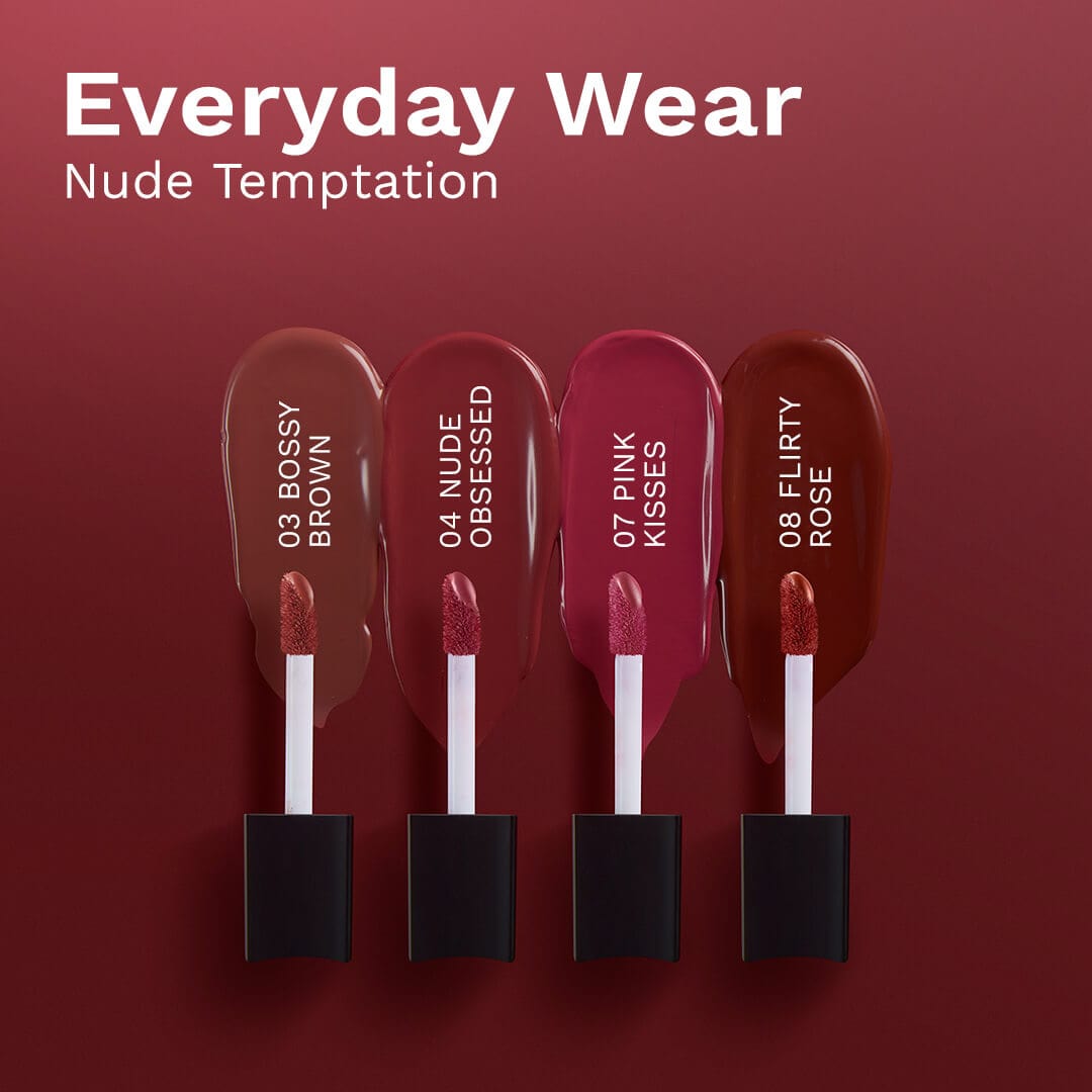 Pilgrim Matte Me Up Liquid lipstick 4 in 1 pack (minis), The Pink Sin - Image 6 - Buy from Indicrest