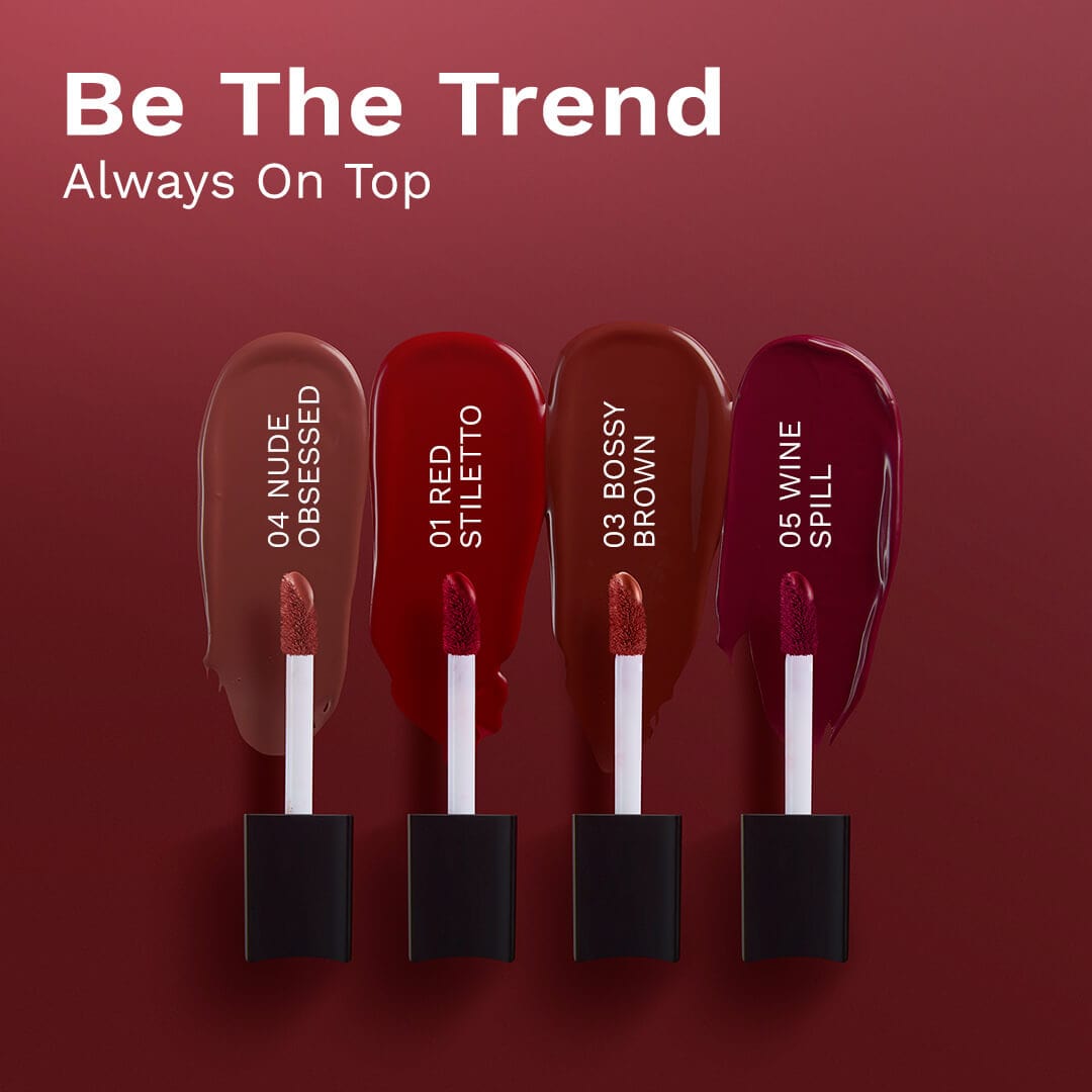 Pilgrim Matte Me Up Liquid lipstick 4 in 1 pack (minis), Always on top - Image 8 - Buy from Indicrest
