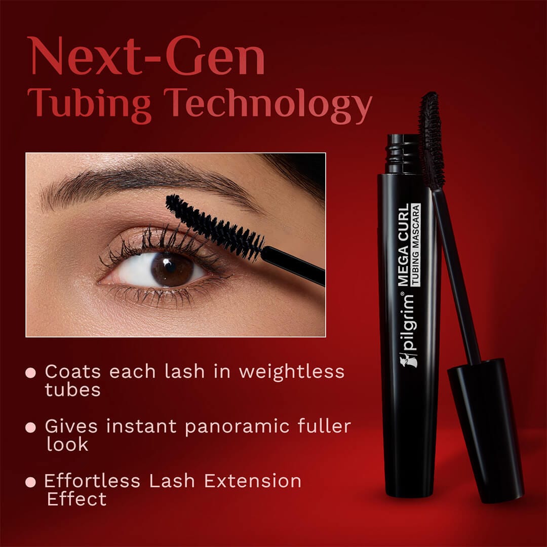 Pilgrim Mega Curl Tubing Mascara, 5ml - Image 2 - Buy from Indicrest
