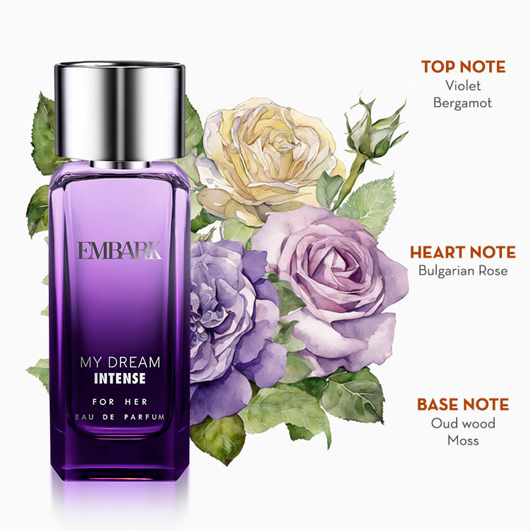 Embark Perfumes My Dream Intense For Her - Eau De Parfum (EDP) ORIENTAL - FLORAL - GOURMAND, 100 ml