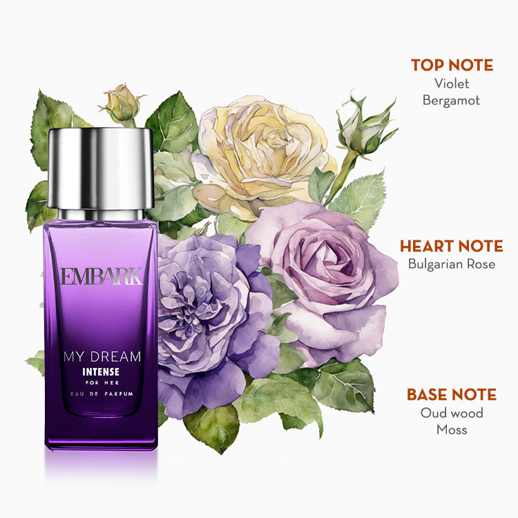 Embark Perfumes My Dream Intense For Her - Eau De Parfum (EDP) ORIENTAL - FLORAL - GOURMAND, 100 ml
