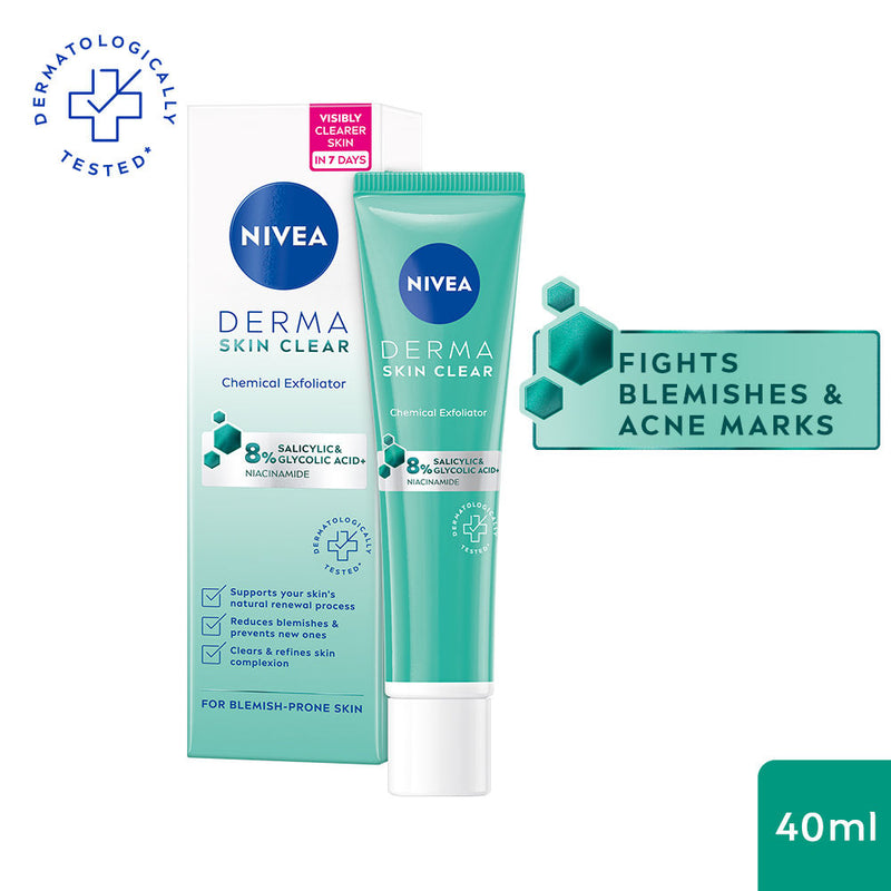 Nivea Derma Skin Clear Exfoliator for Face, 40ml Buy at Indicrest
