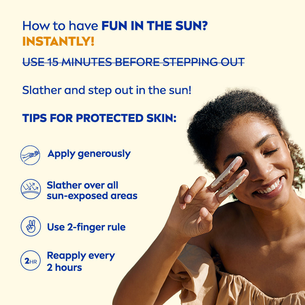 Nivea Sun Shine Control SPF 50 Sunscreen Ultra Matte, No White Cast, Instant UV Protection, 50ml Buy at Indicrest Image 8