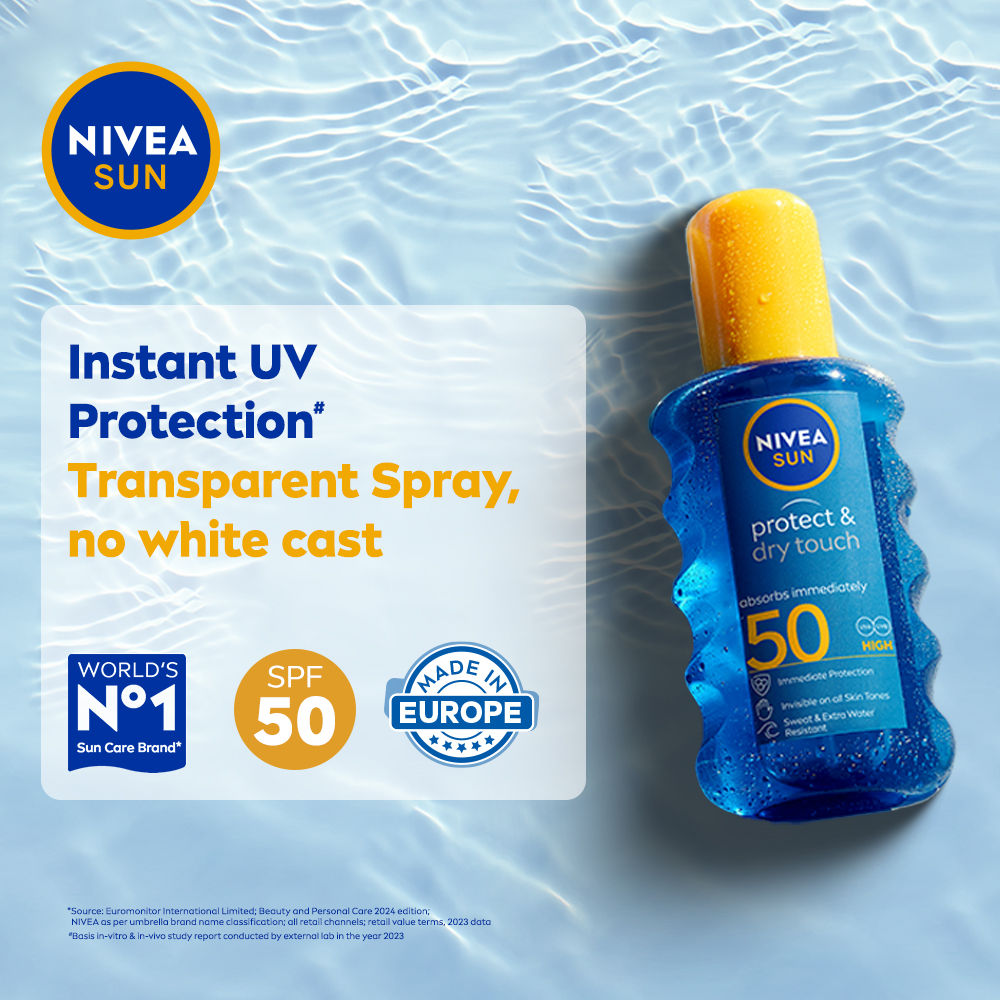 Nivea Sun Protect & Dry Touch Invisible SPF 50 Spray, 200ml Buy at Indicrest Image 2