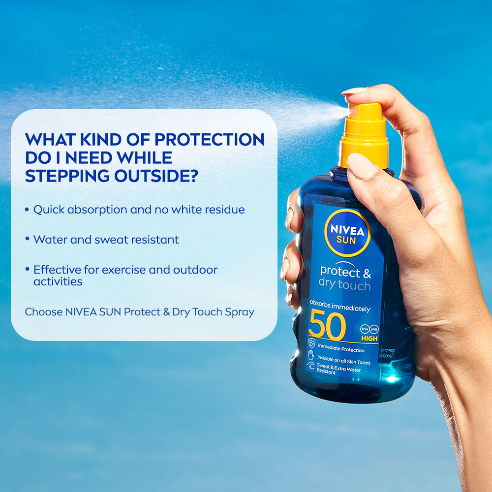 Nivea Sun Protect & Dry Touch Invisible SPF 50 Spray, 200ml Buy at Indicrest Image 4