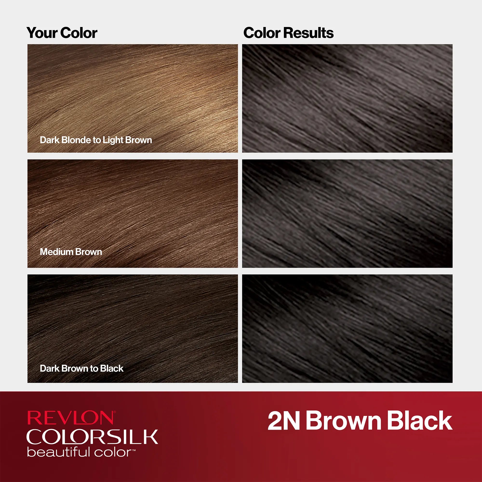 Revlon Colorsilk Beautiful Color Permanent Hair Dye, Brown Black 2N - Image 17 - Buy from Indicrest