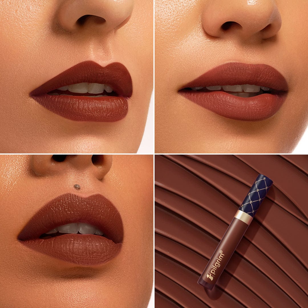 pilgrim the french collection liquid lipstick chocolat cherie 31   Image 2   Buy from Indicrest