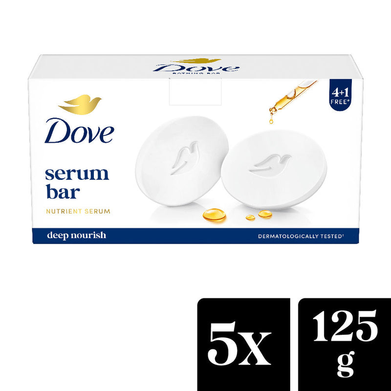 Dove Deep Nourish Serum Bar Nutrient Serum 4+1 Free Combo, 125g Each Buy at Indicrest
