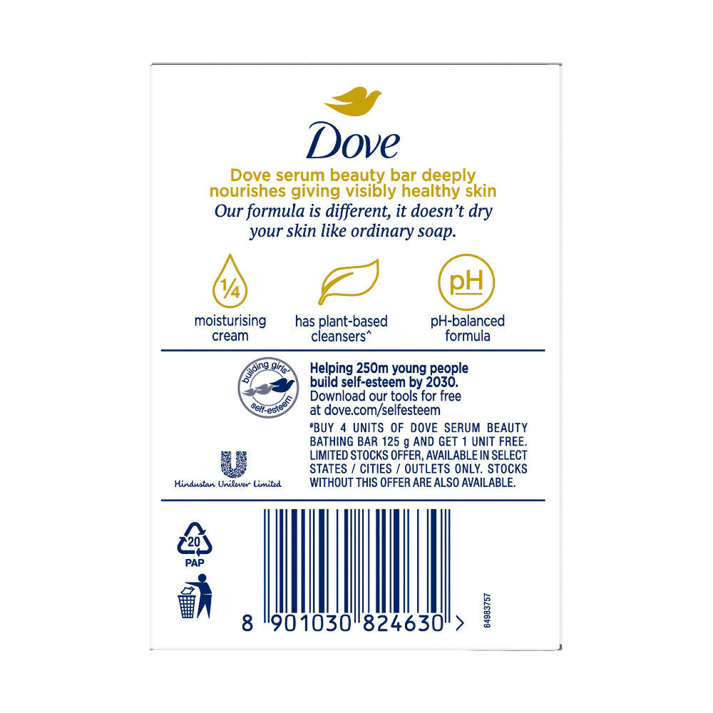 Dove Deep Nourish Serum Bar Nutrient Serum 4+1 Free Combo, 125g Each Buy at Indicrest Image 4