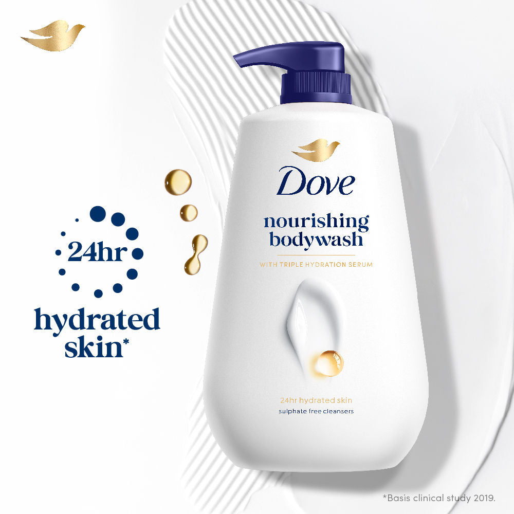 Dove 24 Hr Hydrated Skin Nourishing Body Wash For Soft Smooth Skin, 825ml Buy at Indicrest