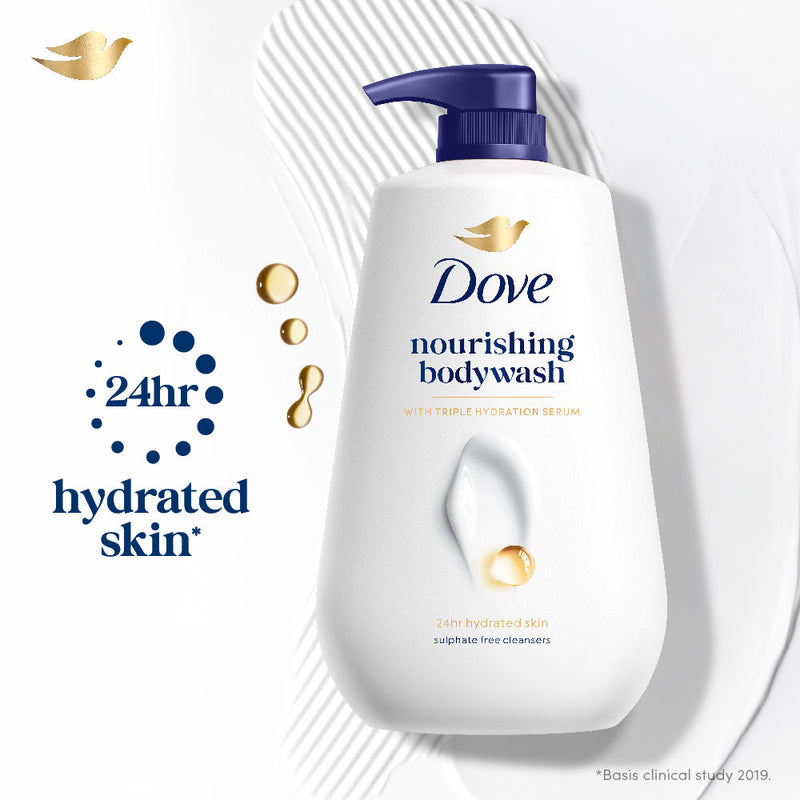 Dove 24 Hr Hydrated Skin Nourishing Body Wash For Soft Smooth Skin, 825ml Buy at Indicrest