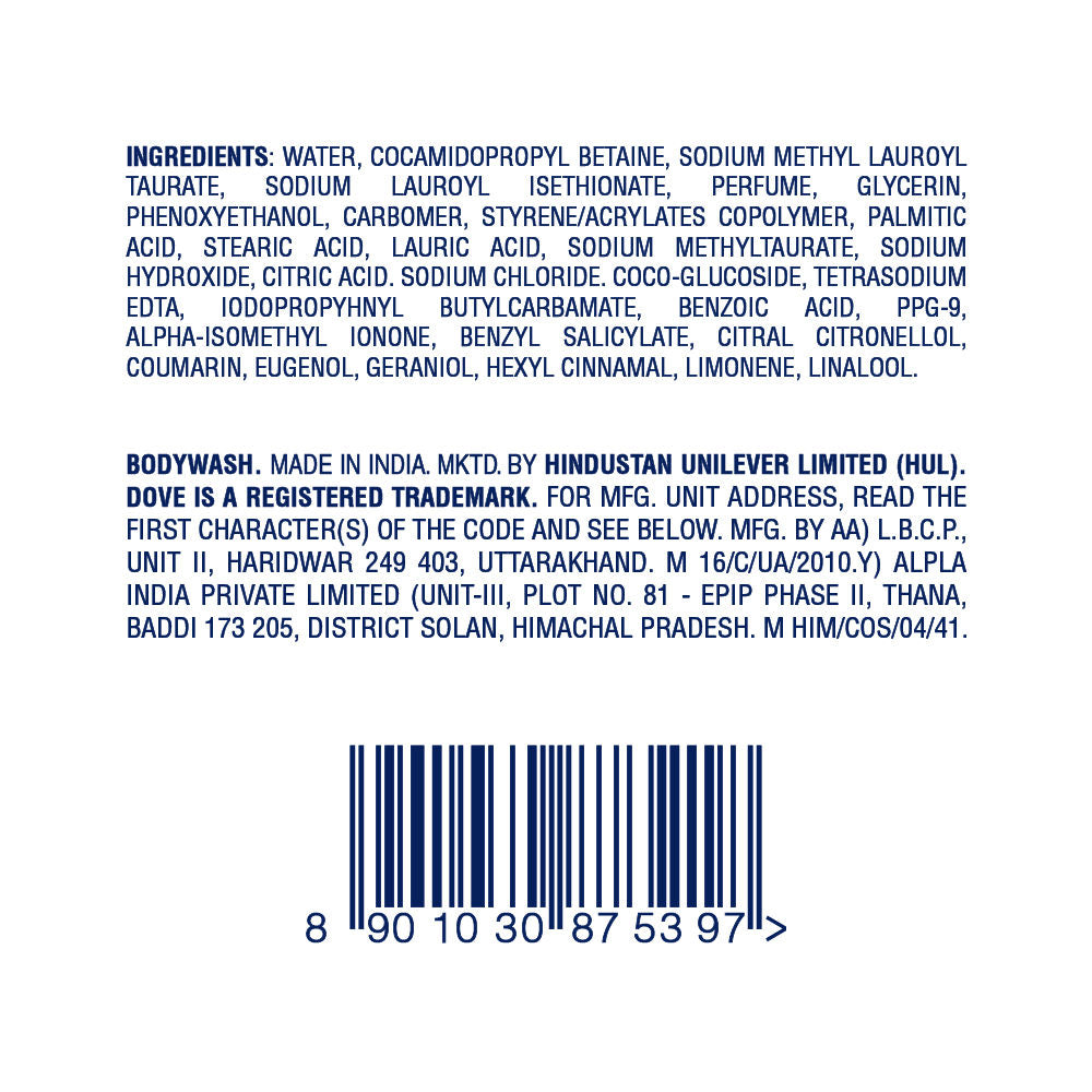Dove 24 Hr Hydrated Skin Nourishing Body Wash For Soft Smooth Skin, 825ml Buy at Indicrest Image 11