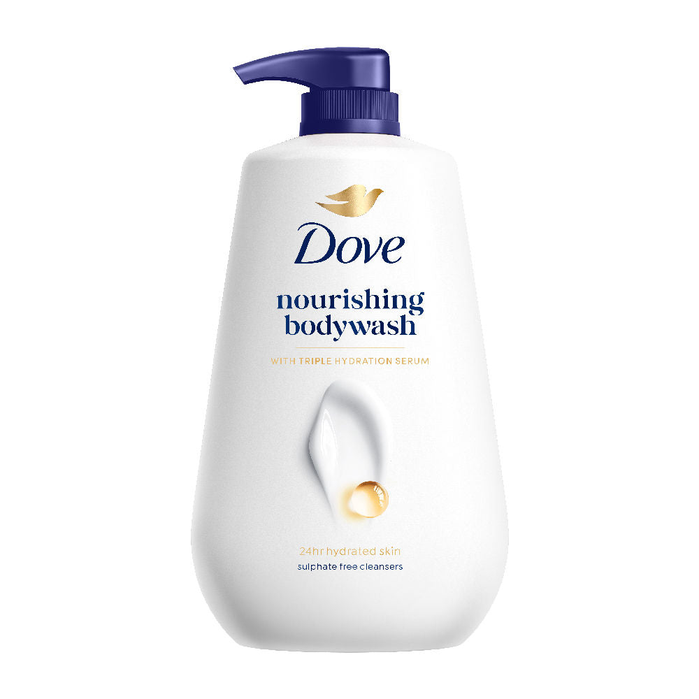 Dove 24 Hr Hydrated Skin Nourishing Body Wash For Soft Smooth Skin, 825ml