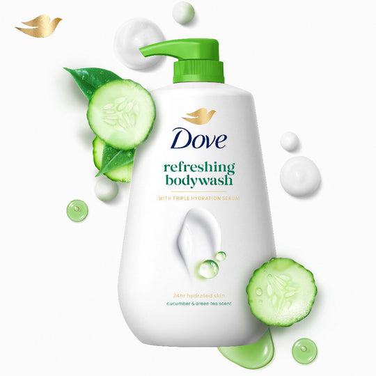 Dove Refreshing Body Wash With Cucumber & Green Tea Scent, 825ml Buy at Indicrest