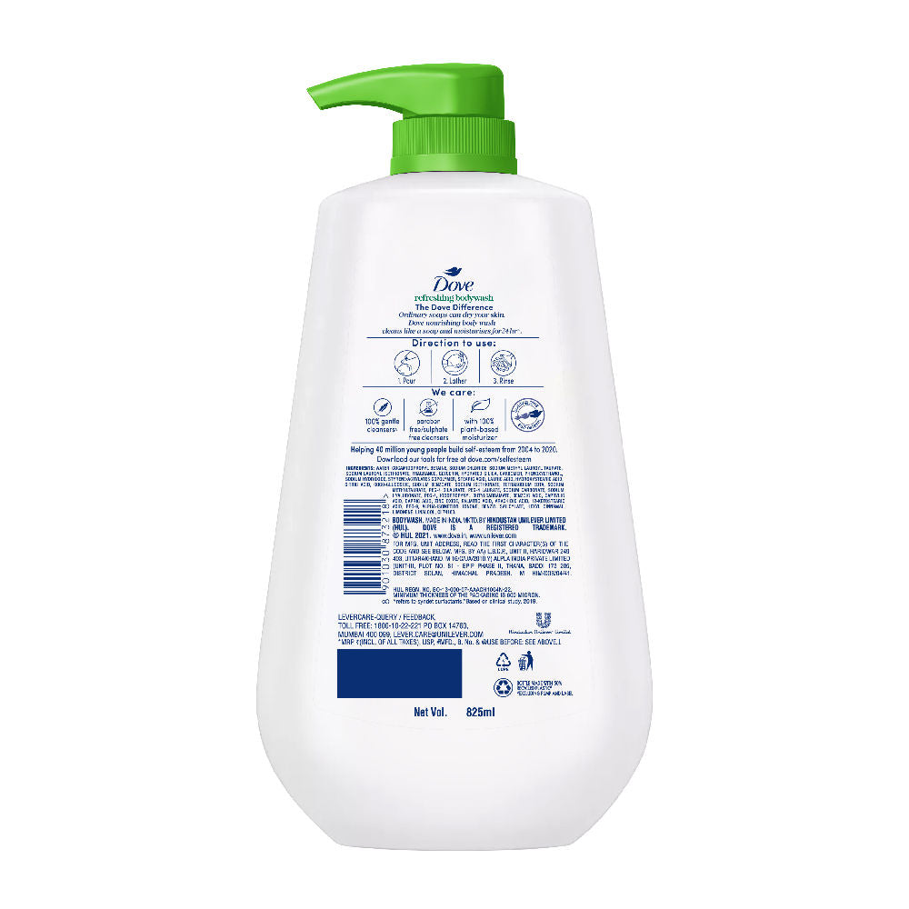 Dove Refreshing Body Wash With Cucumber & Green Tea Scent, 825ml Buy at Indicrest Image 3