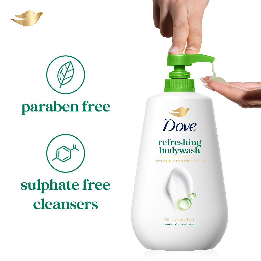 Dove Refreshing Body Wash With Cucumber & Green Tea Scent, 825ml Buy at Indicrest Image 7