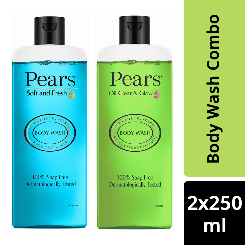 Pears Soft & Fresh + Oil Clear Bodywash Combo Buy at Indicrest