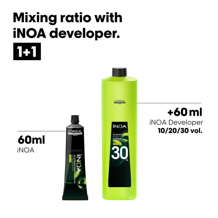 L'Oreal Professionnel Paris - iNOA Oxydant Riche 30 Vol 9% Developer, 1000ml