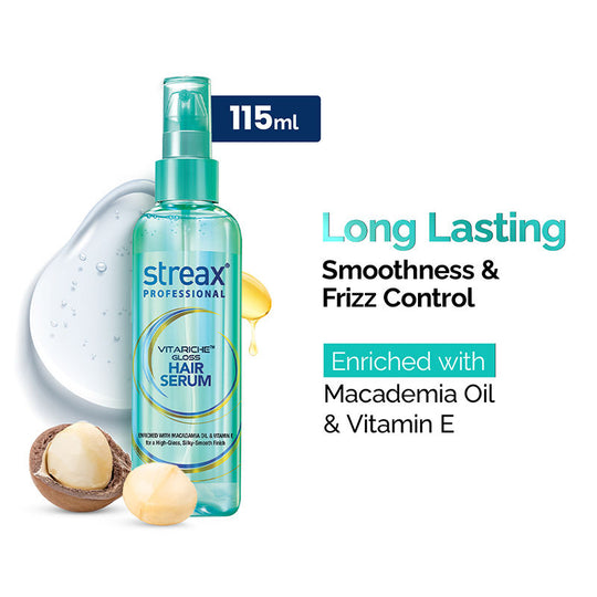 Streax Professional Vitariche Gloss Hair Serum, 115ml Buy at Indicrest