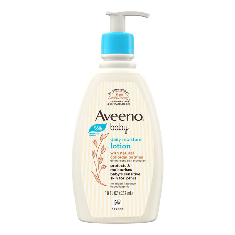 Aveeno Baby Daily Moisture LotionOatmeal Face & Body Moisturizer for Dry, Itchy & Sensitive Skin, 532ml