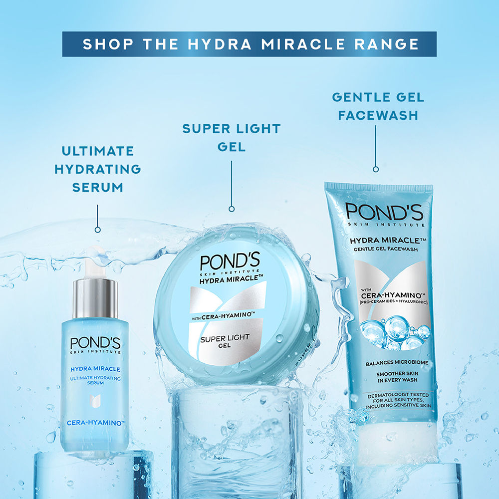 Pond’s Super Light Gel Oil-Free Moisturizer with Hyaluronic Acid & Vitamin E 24HR Hydration, 100ml Buy at Indicrest Image 7
