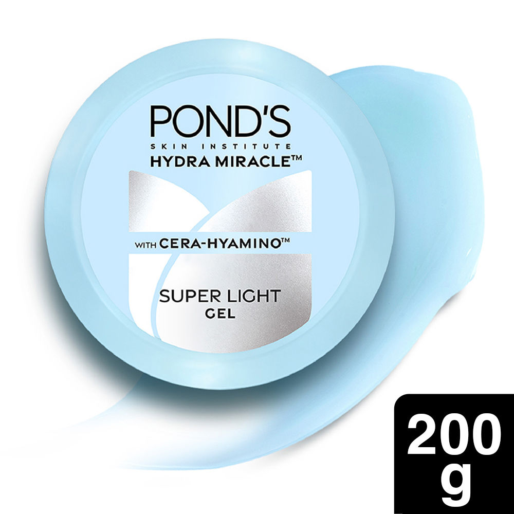 Pond’s Super Light Gel Oil-Free Moisturize with Hyaluronic Acid & Vitamin E 24HR Hydration, 200ml Buy at Indicrest