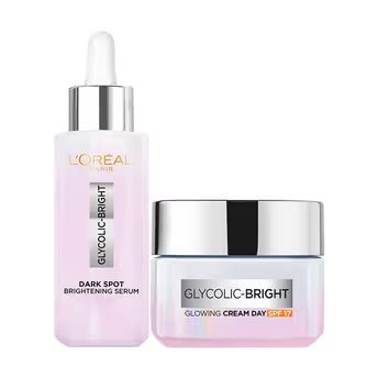 L'Oreal Paris Anti-Dark Spot, Glycolic Acid Skin Brightening Combo : Melasyl Serum + Cream Buy at Indicrest