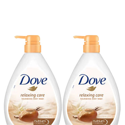Dove Relaxing Shea Butter Body Wash (Pack of 2) Combo