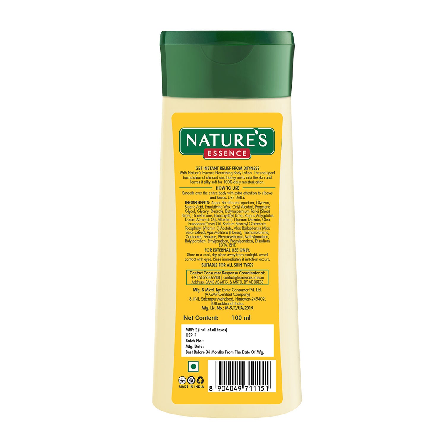 Nature's Essence Almond & Honey Nourishing Body Lotion, 100ml Buy at Indicrest Image 7
