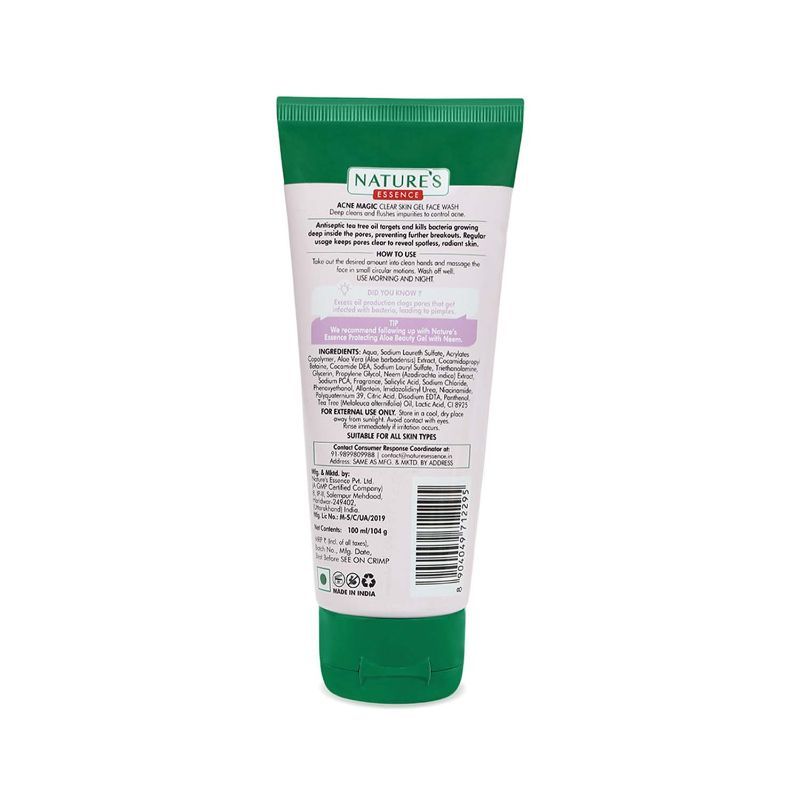 Nature's Essence Acne Magic Clear Skin Gel Face Wash, 100ml Buy at Indicrest Image 3
