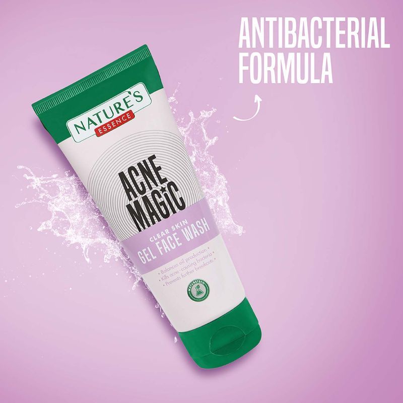 Nature's Essence Acne Magic Clear Skin Gel Face Wash, 100ml Buy at Indicrest Image 4