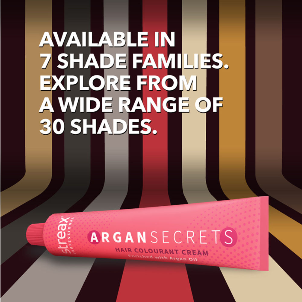 Streax Professional Argan Secrets Permanent Hair Colourant Cream - Brown 4, 90g Buy at Indicrest Image 6