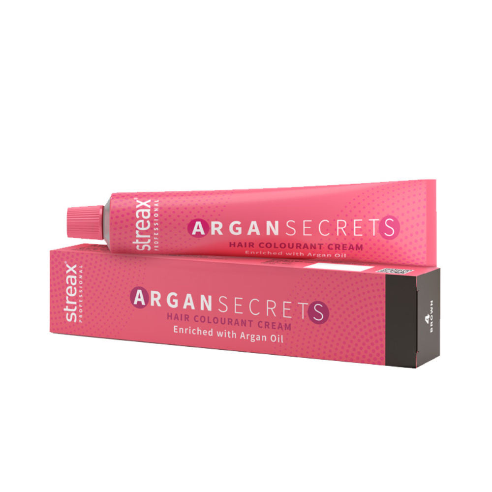 Streax Professional Argan Secrets Permanent Hair Colourant Cream - Brown 4, 90g Buy at Indicrest Image 7