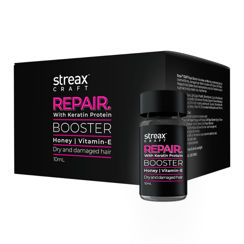 Streax Craft Repair Booster - (Pack of 4) For Dry and Damaged Hair I Repair With Keratin Protein, 40ml Buy at Indicrest Image 8