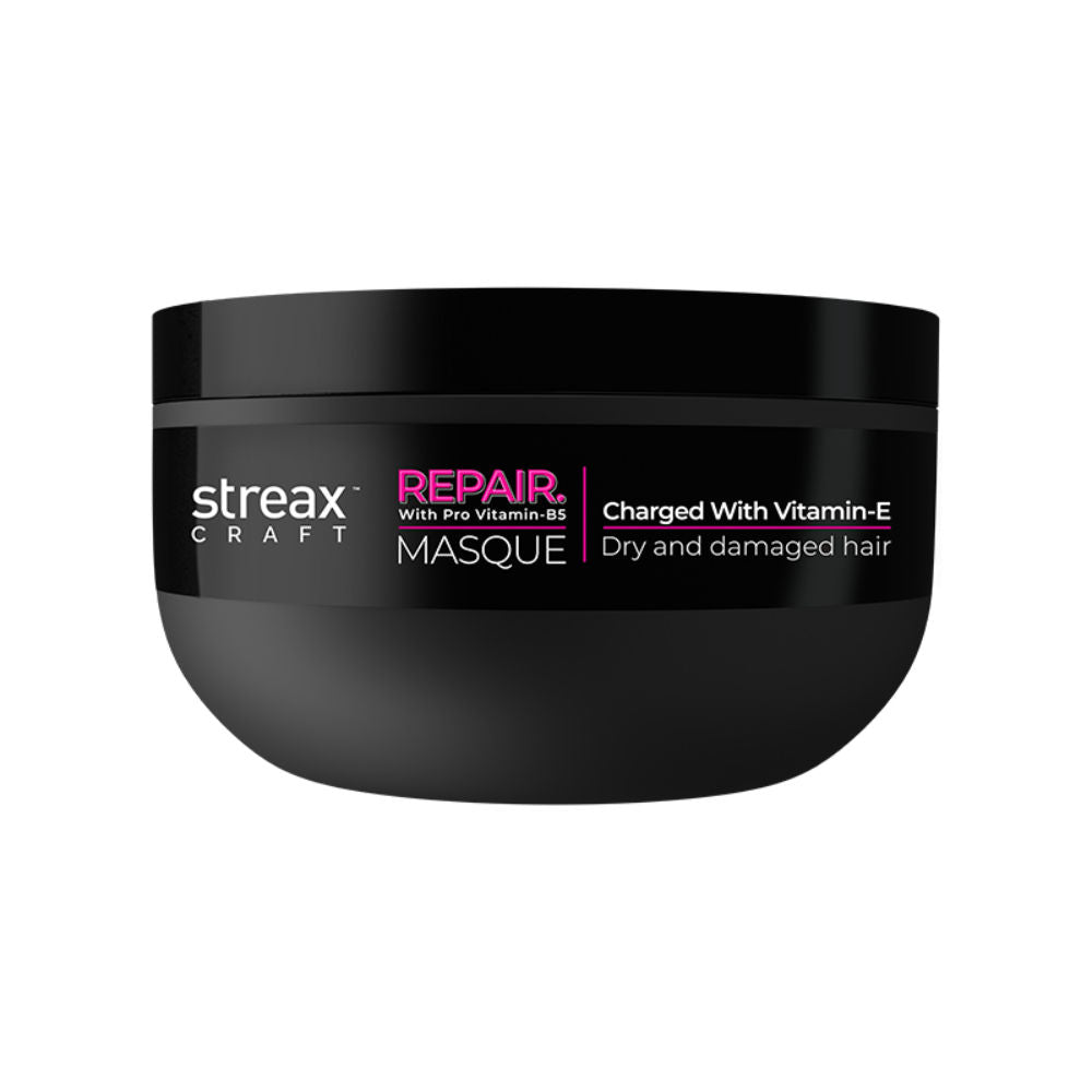 Streax Craft Repair Mask I Hair Spa For Dry and Damaged Hair I Repair With Pro Vitamin B-5, 200ml Buy at Indicrest Image 9